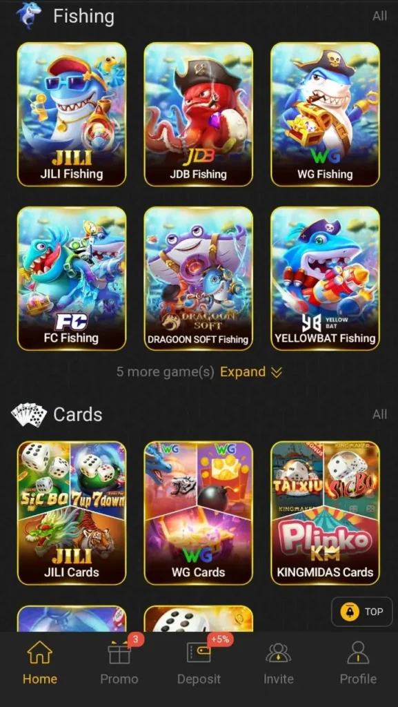 188Pkr Game Categories to play