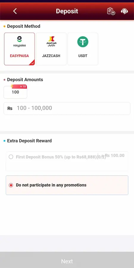 ZOR773 Game deposit methods with Easypaisa JazzCash and cryptocurrency